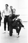 New York City Ballet rehearsal of "Clarinade" with Anthony Blum, George Balanchine and Suzanne Farrell, choreography by George Balanchine (New York)