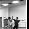 New York City Ballet Company rehearsal of "Harlequinade" with Patricia McBride and Edward Villella, choreography by George Balanchine (New York)
