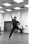 New York City Ballet Company rehearsal of "Harlequinade" with Edward Villella, choreography by George Balanchine (New York)