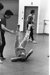 New York City Ballet Company rehearsal of "Harlequinade" with Edward Villella and George Balanchine, choreography by George Balanchine (New York)