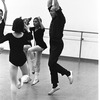 New York City Ballet Company rehearsal of "Harlequinade" with George Balanchine and children from the School of American Ballet, choreography by George Balanchine (New York)