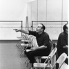 New York City Ballet Company rehearsal of "Harlequinade" with George Balanchine, choreography by George Balanchine (New York)