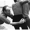 New York City Ballet Company rehearsal of "Harlequinade" with George Balanchine and dancers, choreography by George Balanchine (New York)