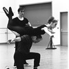 New York City Ballet Company rehearsal of "Apollo" with Robert Rodham , George Balanchine and Sara Leland, choreography by George Balanchine (New York)