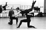 New York City Ballet Company rehearsal of "Apollo" with Robert Rodham , George Balanchine and Sara Leland, choreography by George Balanchine (New York)
