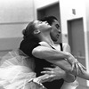 New York City Ballet Company rehearsal of "Swan Lake", with Suzanne Farrell and Jacques d'Amboise, choreography by George Balanchine (New York)
