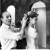 New York City Ballet Company costume fitting for "Don Quixote" with George Balanchine and Suzanne Farrell, choreography by George Balanchine (New York)