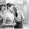 New York City Ballet Company costume fitting for "Don Quixote" with George Balanchine (right) and Suzanne Farrell (center), choreography by George Balanchine (New York)