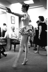 New York City Ballet Company costume fitting for "Don Quixote" with George Balanchine and Suzanne Farrell, choreography by George Balanchine (New York)