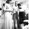 New York City Ballet Company costume fitting for "Don Quixote" with George Balanchine, Suzanne Farrell and costumer Barbara Karinska,choreography by George Balanchine (New York)