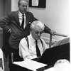 New York City Ballet - rehearsal of "Don Quixote" with composer Nicolas Nabokov at the piano and conductor Hugo Fiorato, choreography by George Balanchine (New York)