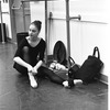 New York City Ballet - rehearsal of "Don Quixote", Suzanne Farrell adjusts shoes, choreography by George Balanchine (New York)