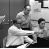 New York City Ballet - rehearsal of "Don Quixote" with conductors Hugo Fiorato and Robert Irving, George Balanchine and pianist Gordon Boelzner, choreography by George Balanchine (New York)