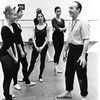 New York City Ballet - rehearsal of "Don Quixote" with George Balanchine and dancers Margaret Wood, Delia Peters, Karen Morrell and Kay Mazzo, choreography by George Balanchine (New York)