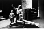 New York City Ballet - rehearsal of "Don Quixote" with George Balanchine and School of American Ballet children Christopher d'Amboise and Judtih Fugate, choreography by George Balanchine (New York)