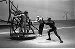 New York City Ballet - rehearsal of "Don Quixote" with George Balanchine and Shaun O'Brien (R), choreography by George Balanchine (New York)
