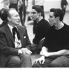 New York City Ballet rehearsal of "Prologue" with Jacques d'Amboise and George Balanchine, choreography by Jacques d'Amboise (New York)