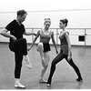 New York City Ballet rehearsal of "Summerspace" with Merce Cunningham , Carol Sumner and Patricia Neary, choreography by Merce Cunningham (New York)