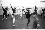 New York City Ballet rehearsal of "Narkissos" with Edward Villella and dancers, choreography by Edward Villella (New York)