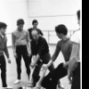 New York City Ballet rehearsal of "Brahms-Schoenberg Quartet " with George Balanchine and John Prinz, choreography by George Balanchine (New York)