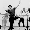 New York City Ballet rehearsal of "Harlequinade" with Edward Villella, choreography by George Balanchine (New York)