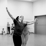 New York City Ballet rehearsal of "Harlequinade" with Edward Villella and Patricia McBride, choreography by George Balanchine (New York)