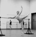New York City Ballet rehearsal of "Harlequinade" with Patricia McBride, choreography by George Balanchine (New York)