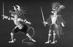 New York City Ballet - sketches by designer Estaban Frances for costumes for "Don Quixote", choreography by George Balanchine (New York)