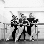 New York City Ballet rehearsal of "In the Night" (L-R), Francisco Moncion, Patricia McBride, Anthony Blum and Kay Mazzo, Pater Martins and Violette Verdy, choreography by Jerome Robbins (New York)