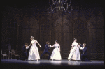 New York City Ballet production of "Liebeslieder Walzer" with Kyra Nichols, Stephanie Saland and Patricia McBride, choreography by George Balanchine (New York)