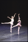 New York City Ballet production of "Rondo" with Stephanie Saland (R) and Kyra Nichols, choreography by Jerome Robbins (New York)