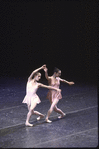 New York City Ballet production of "Rondo" with Stephanie Saland (R) and Kyra Nichols, choreography by Jerome Robbins (New York)