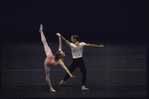 Unidentified dancer and Kipling Houston in Balanchine's "Symphony in Three Movements"