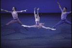 New York City Ballet production of "Suite from Histoire du Soldat" with Kipling Houston, Heather Watts and Jock Soto, choreography by Peter Martins (New York)