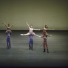 New York City Ballet production of "Suite from Histoire du Soldat" with Darci Kistler (C), choreography by Peter Martins (New York)