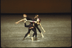 New York City Ballet production of "Ecstatic Orange" with Peter Frame, Helene Alexopoulos and Mel Tomlinson, choreography by Peter Martins (New York)