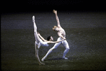 New York City Ballet production of "Apollo" with Nina Ananiashvili and Andris Liepa (guest artists from the Bolshoi), choreography by George Balanchine (New York)