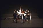 New York City Ballet production of "Ives, Songs"; rehearsal with Jerome Robbins, Simone Schumacher and Brian Reeder, choreography by Jerome Robbins (New York)
