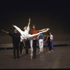 New York City Ballet production of "Ives, Songs"; rehearsal with Jerome Robbins, Simone Schumacher and Brian Reeder, choreography by Jerome Robbins (New York)