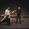 New York City Ballet production of "Ives, Songs"; rehearsal with Jerome Robbins and dancers Maria Calegari and Alexandre Proia, choreography by Jerome Robbins (New York)