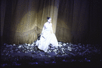 New York City Ballet production of "Vienna Waltzes" with Suzanne Farrell taking a bow at her final performance, choreography by George Balanchine (New York)