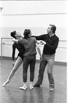 New York City Ballet rehearsal for "Jeux" with Melissa Hayden, John Taras and Allegra Kent, choreography by John Taras (New York)