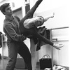 New York City Ballet rehearsal for "Jeux" with Edward Villella and Melissa Hayden, choreography by John Taras (New York)