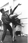 New York City Ballet rehearsal for "Jeux" with Edward Villella and Melissa Hayden, choreography by John Taras (New York)