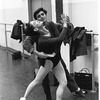 New York City Ballet rehearsal for "Jeux" with Edward Villella and Melissa Hayden, choreography by John Taras (New York)