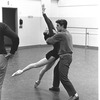 New York City Ballet rehearsal for "Jeux" with Edward Villella and Melissa Hayden, choreography by John Taras (New York)