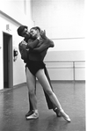 New York City Ballet rehearsal for "Jeux" with Edward Villella and Melissa Hayden, choreography by John Taras (New York)