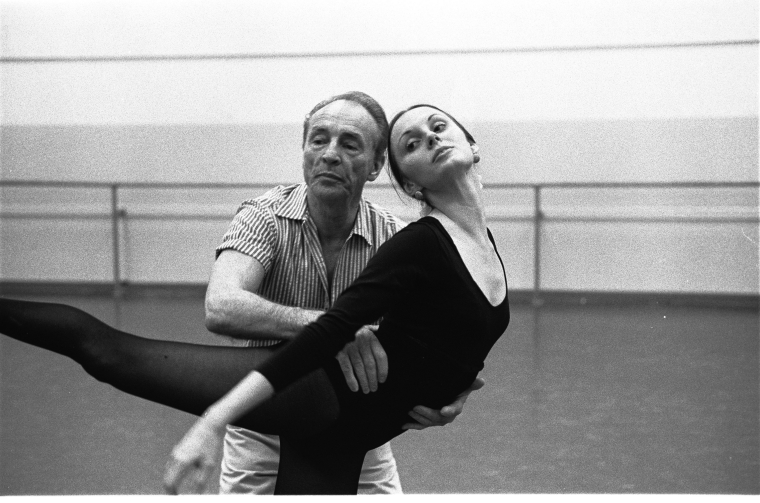 New York City Ballet rehearsal of "Glinkaiana" with George Balanc...