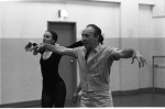 New York City Ballet rehearsal of "Glinkaiana" with George Balanchine and Patricia McBride, choreography by George Balanchine (New York)