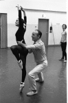 New York City Ballet rehearsal of "Glinkaiana" with George Balanchine and Patricia McBride, choreography by George Balanchine (New York)